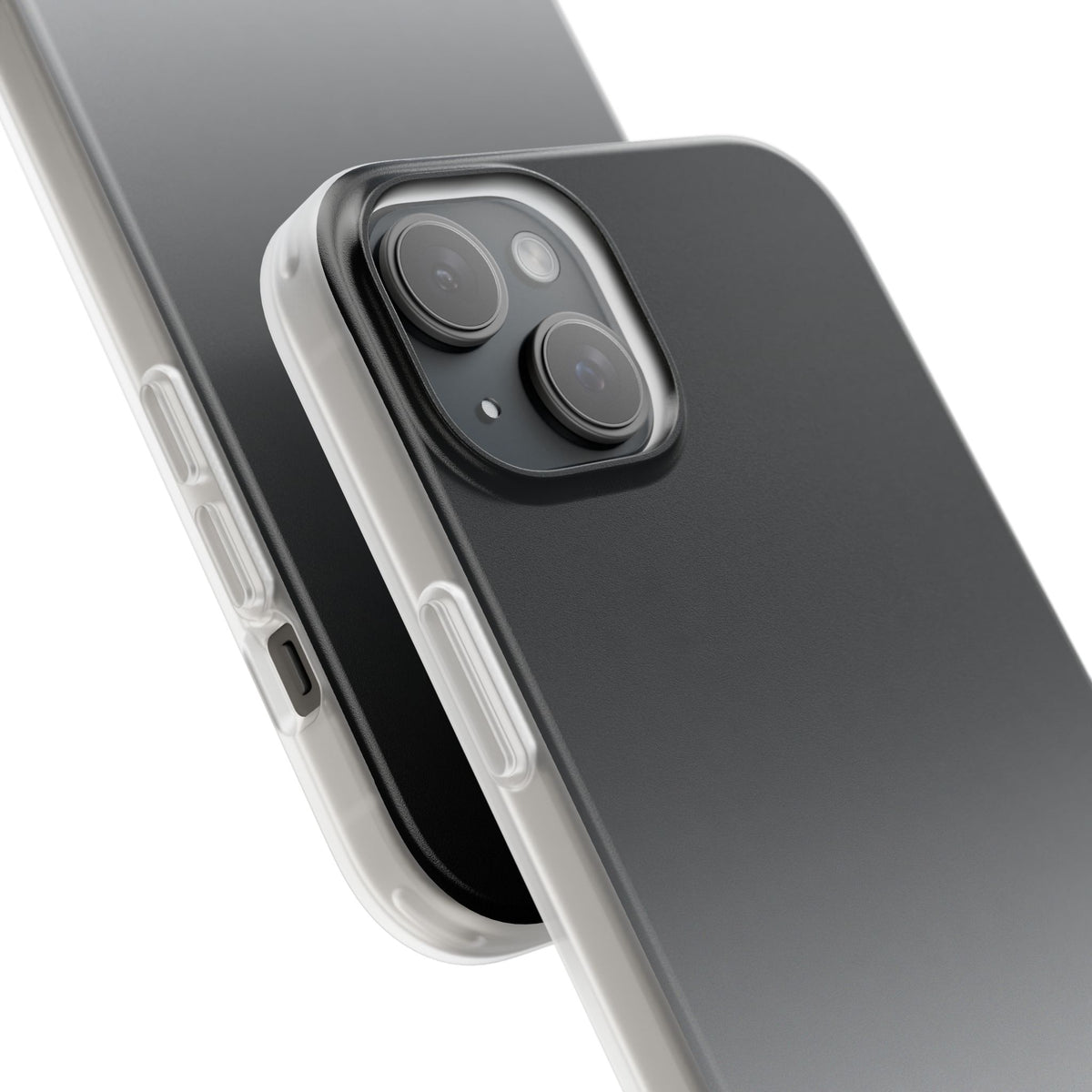 Noir Ombre Fade · Lite Phone Case for iPhone ·  Black