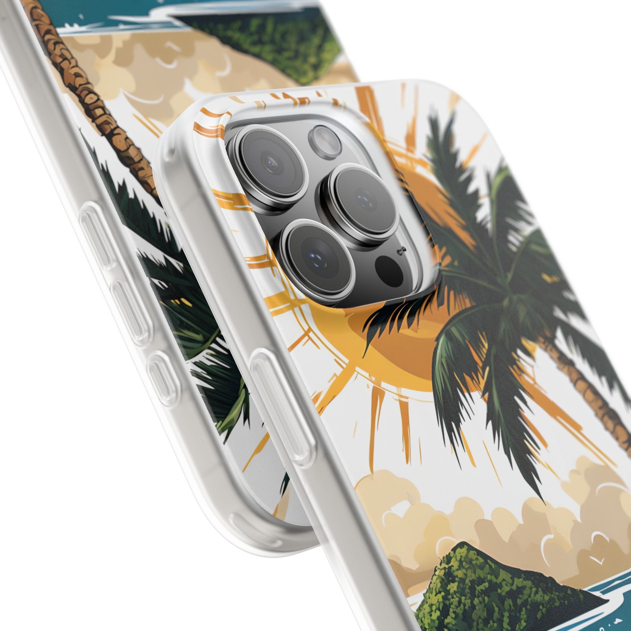 Radiant Coast Solitude · Soft Custodia per iPhone