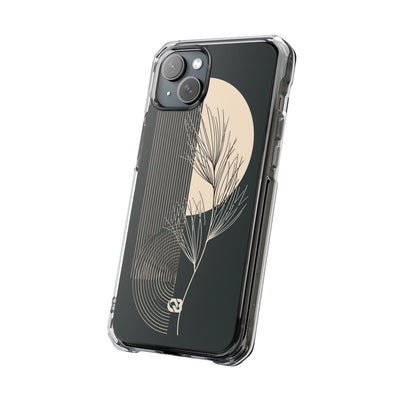 Black Impact MagSafe Phone Case for iPhone - Obsidian Sand Willow