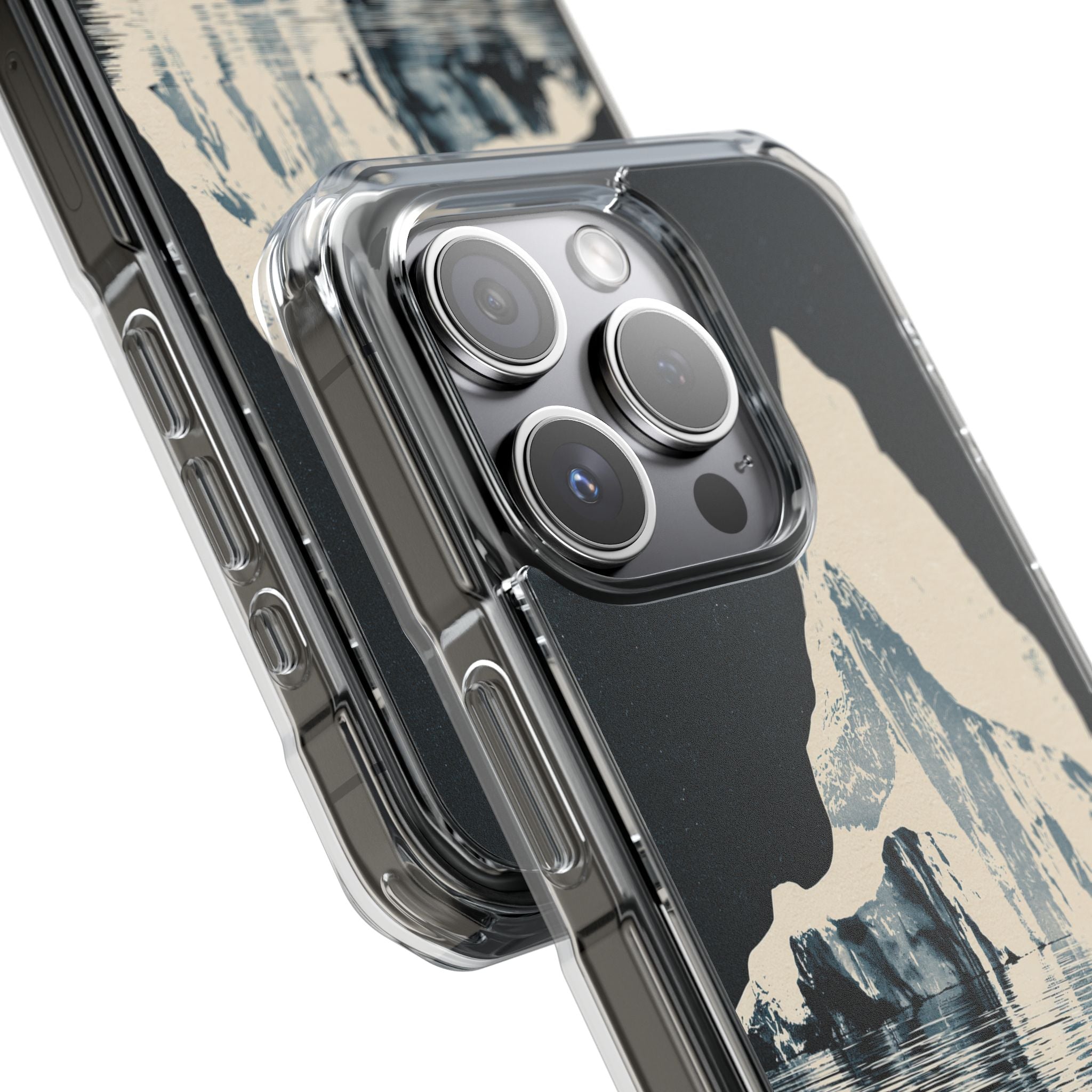 Blue Impact MagSafe Phone Case for iPhone - Frozen Navy Monolith