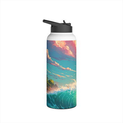 Sunset Wave - Stainless Steel Water Bottle