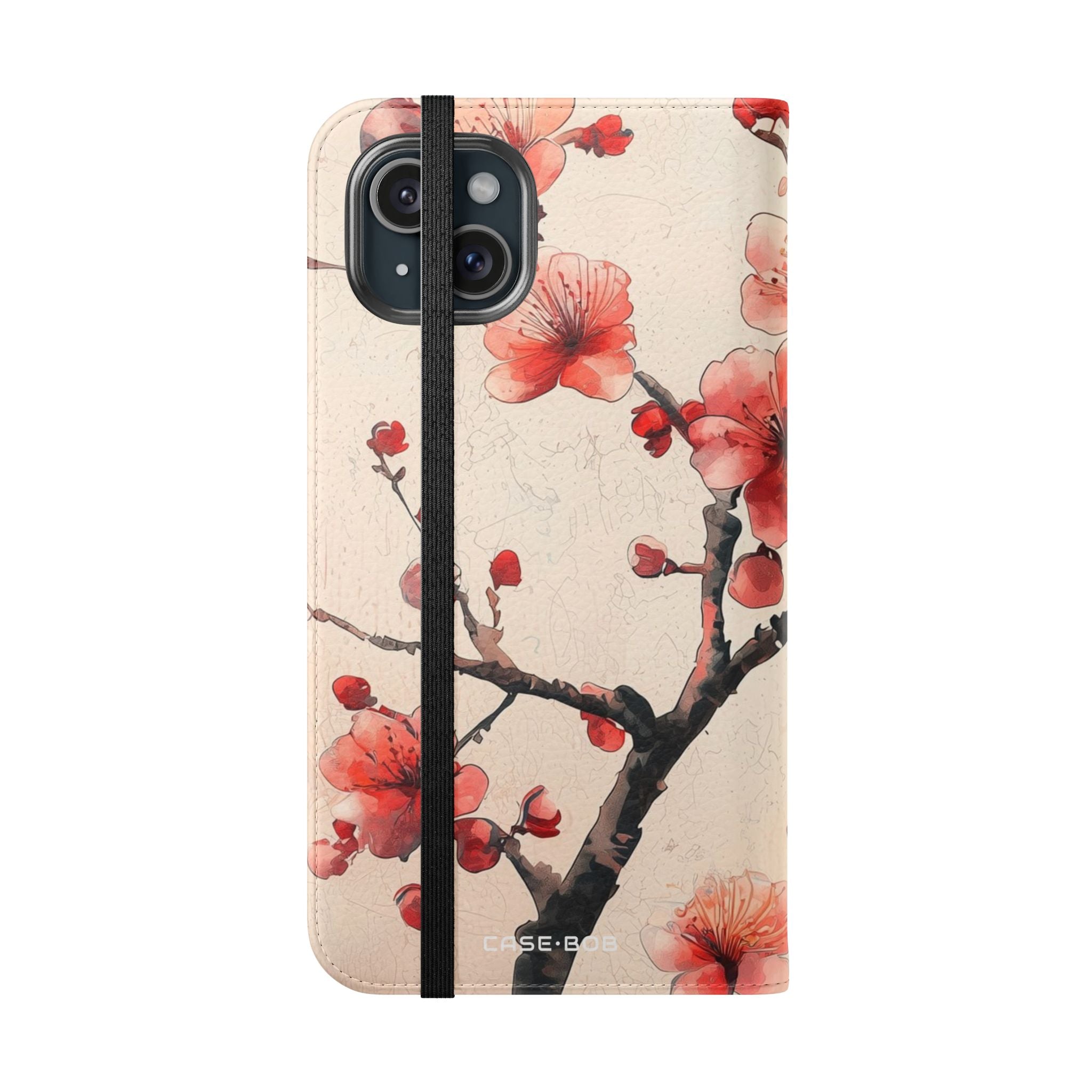 Cherry Blossom Breeze - iPhone 15 Plus Case - Wallet