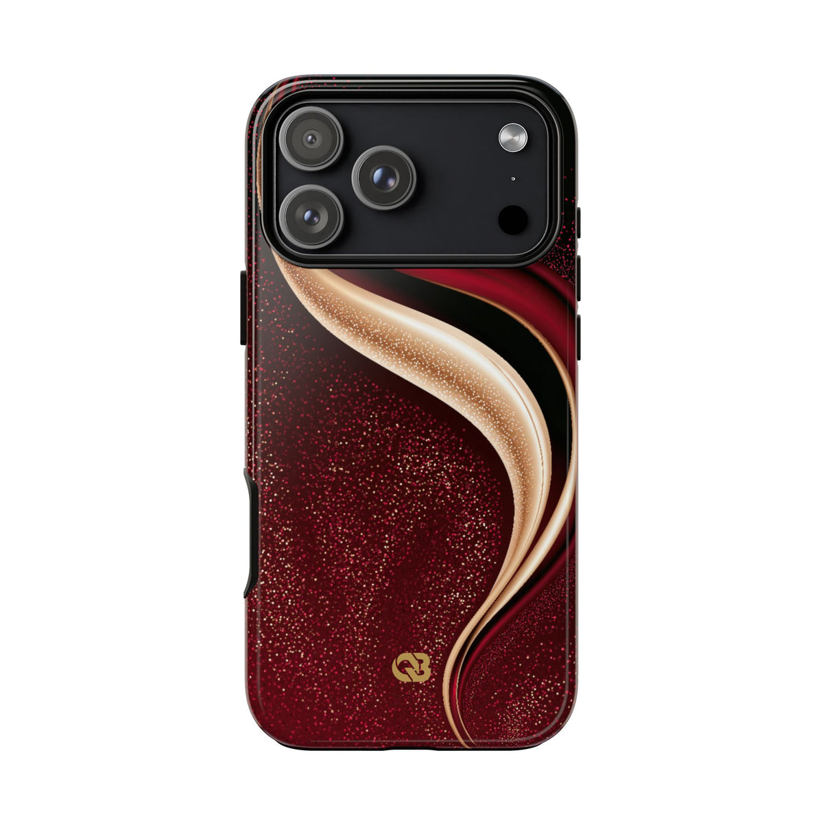 Gilded Crimson Flow · Tough Phone Case for iPhone · Red