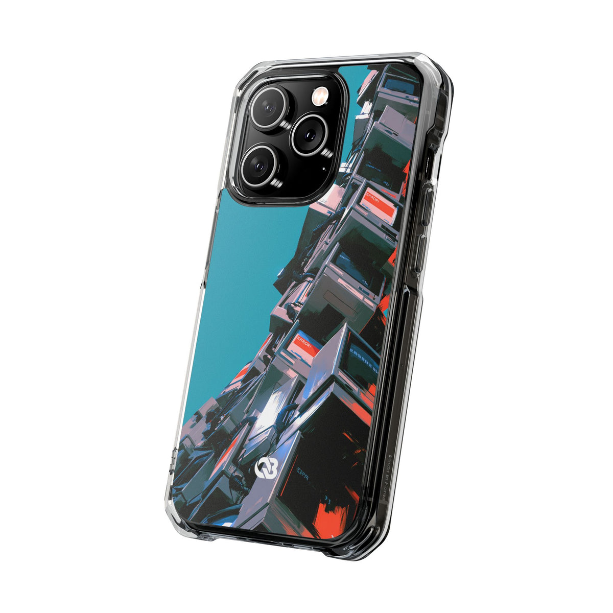 System Error Spire · Clear Impact Magnetic Phone Case for iPhone · Teal