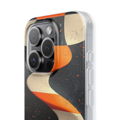 Orange Grit Twist · Coque de téléphone Soft pour iPhone