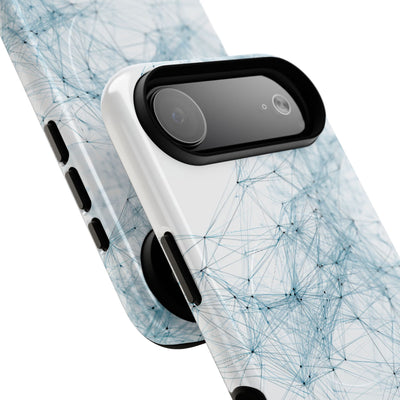 Blue Tough 2.0 Magsafe Phone Case for iPhone - Glacial Neural Web
