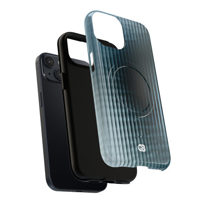 Blue Tough 2.0 Magsafe Phone Case for iPhone - Glacial Reeded Glass