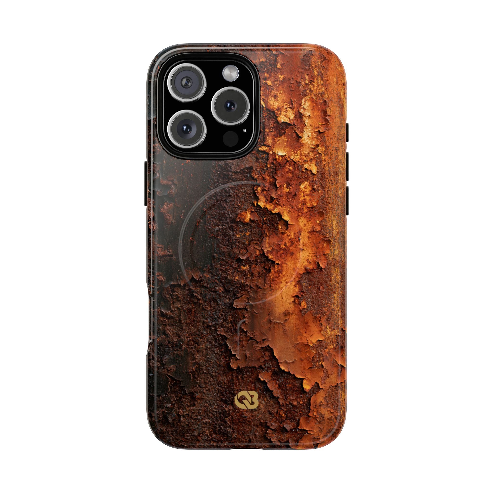 Orange Tough 2.0 Magsafe Phone Case for iPhone - Oxidized Iron Crust