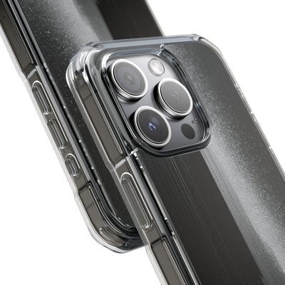 Black Impact MagSafe Phone Case for iPhone - Brutalist Pixel Monolith