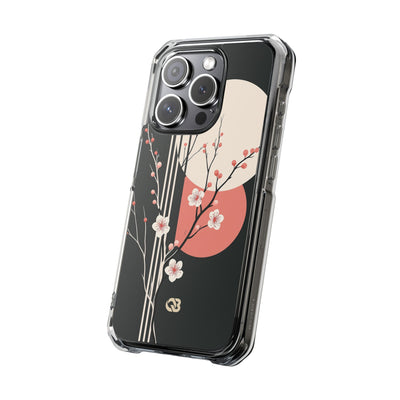 Black Impact MagSafe Phone Case for iPhone - Kyoto Midnight Blossom