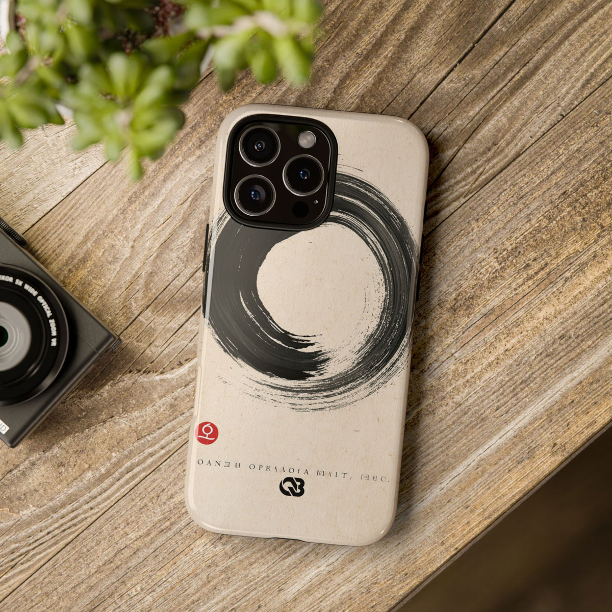 Zen Ensō Circle · Tough Phone Case for iPhone · Beige