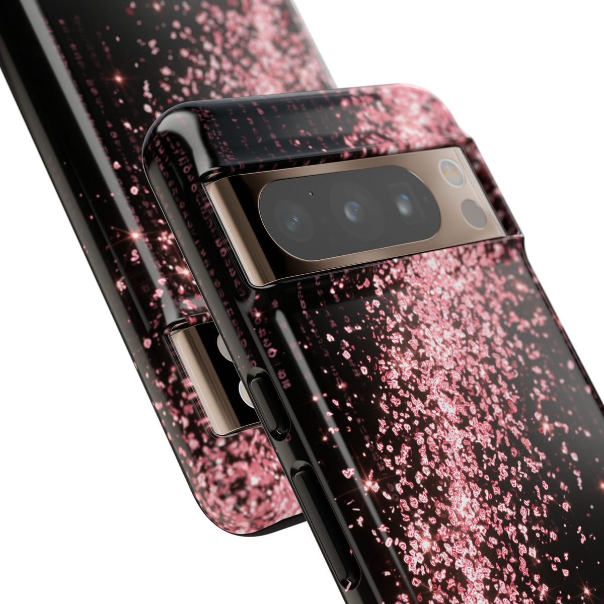 Rose Digital Cascade · Tough Phone Case for Pixel ·  Pink