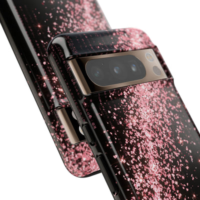 Rose Digital Cascade · Tough Phone Case for Pixel ·  Pink
