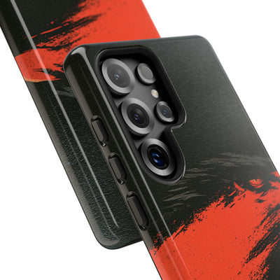 Crimson Raptor Noir · Tough Phone Case for Samsung · Black