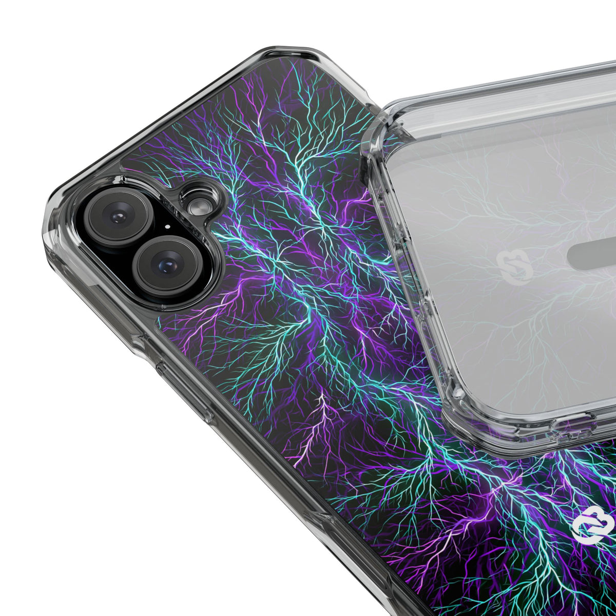 Electric Plasma Arbor · Clear Impact Magnetic Phone Case for iPhone · Purple