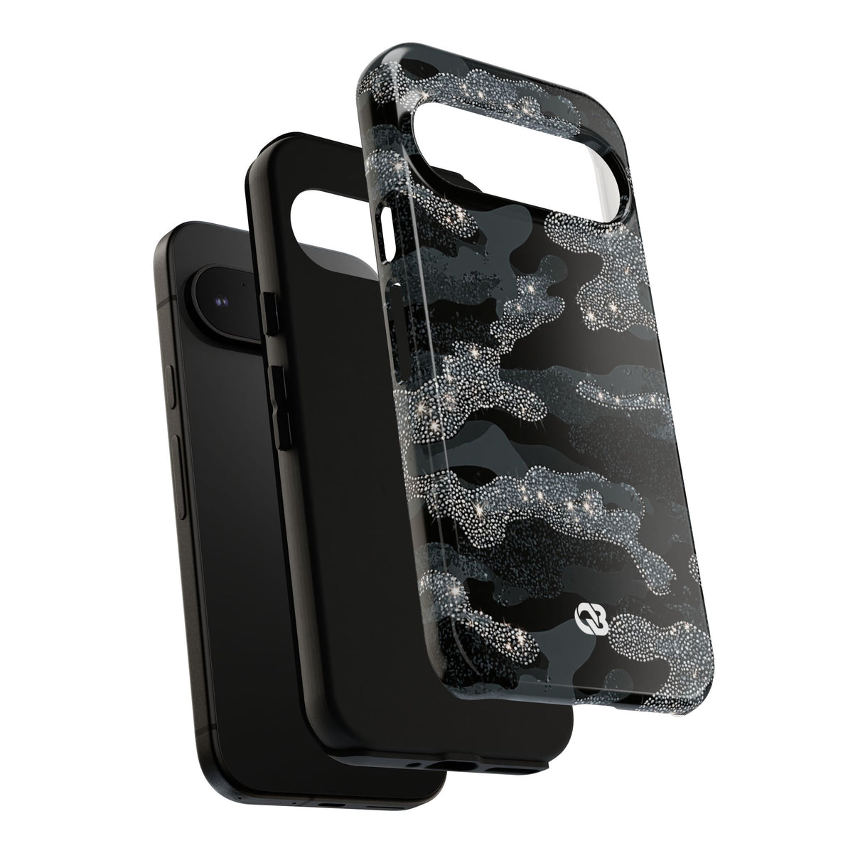 Glitter Shadow Camo · Tough Phone Case for Pixel ·  Black