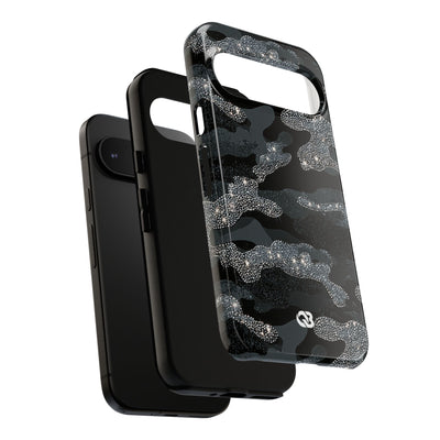Glitter Shadow Camo · Tough Phone Case for Pixel ·  Black