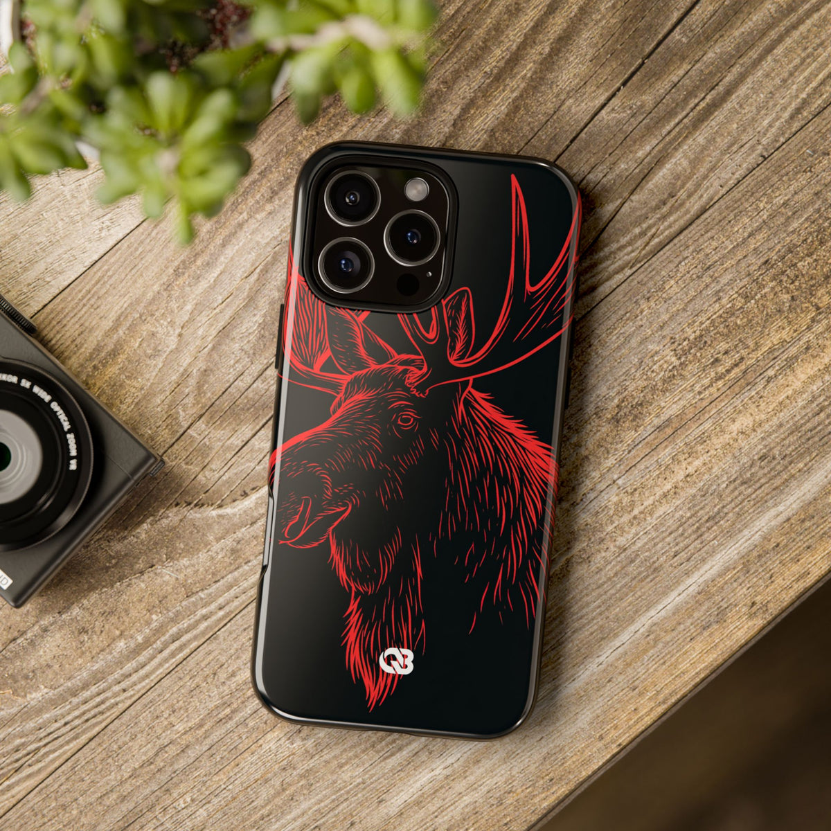 Nordic Elk · Tough Phone Case for iPhone · Black
