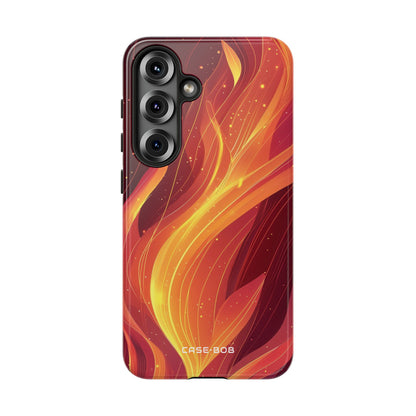 Flaming Flow Samsung S25 Cover - Tough