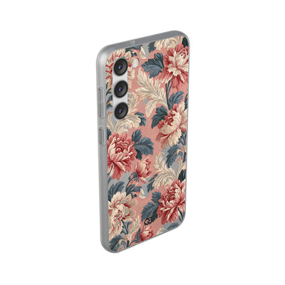 Blush Peony Jacquard · Lite Phone Case for Samsung · Pink