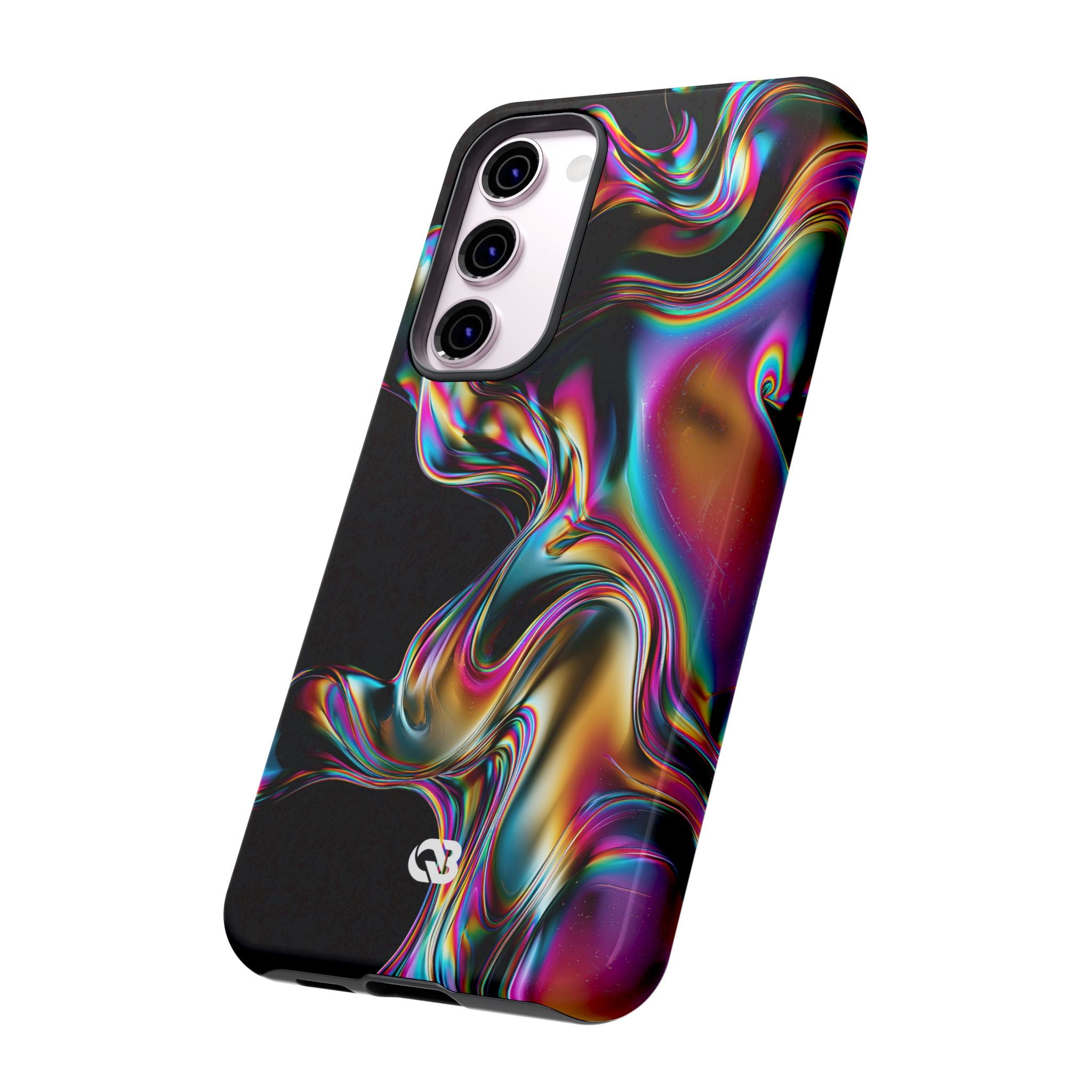 Purple Tough Phone Case for Samsung - Liquid Neon Chrome
