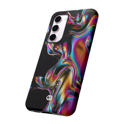 Purple Tough Phone Case for Samsung - Liquid Neon Chrome