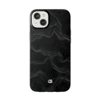 Obsidian Contour Elevation · Lite Phone Case for iPhone ·  Black