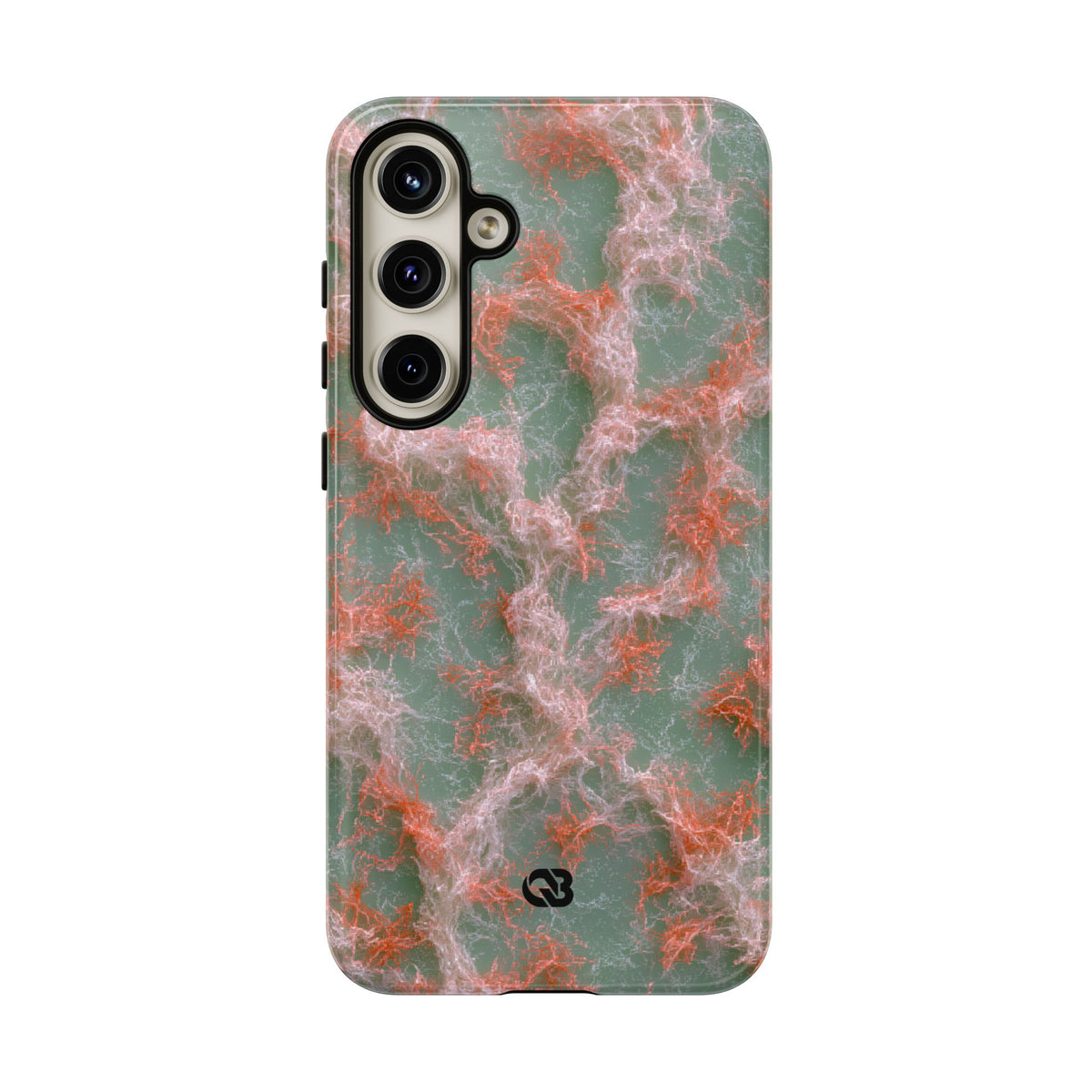 Coral Pixel Matrix · Tough Phone Case for Samsung · Green