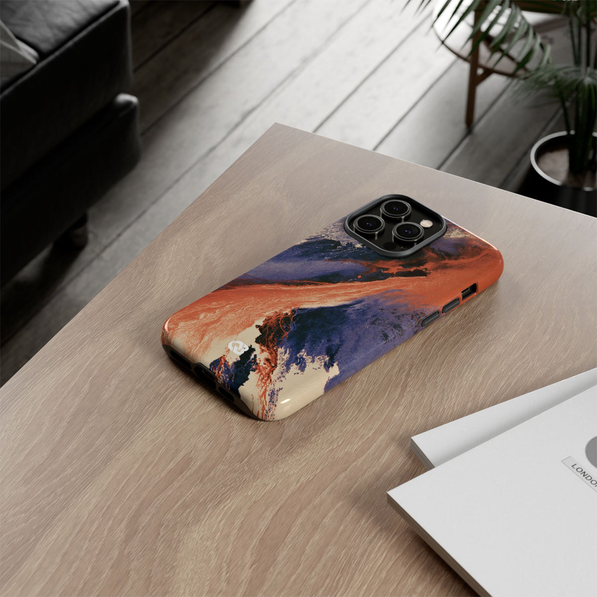 Solar Aura Drift · Tough Phone Case for iPhone · Orange