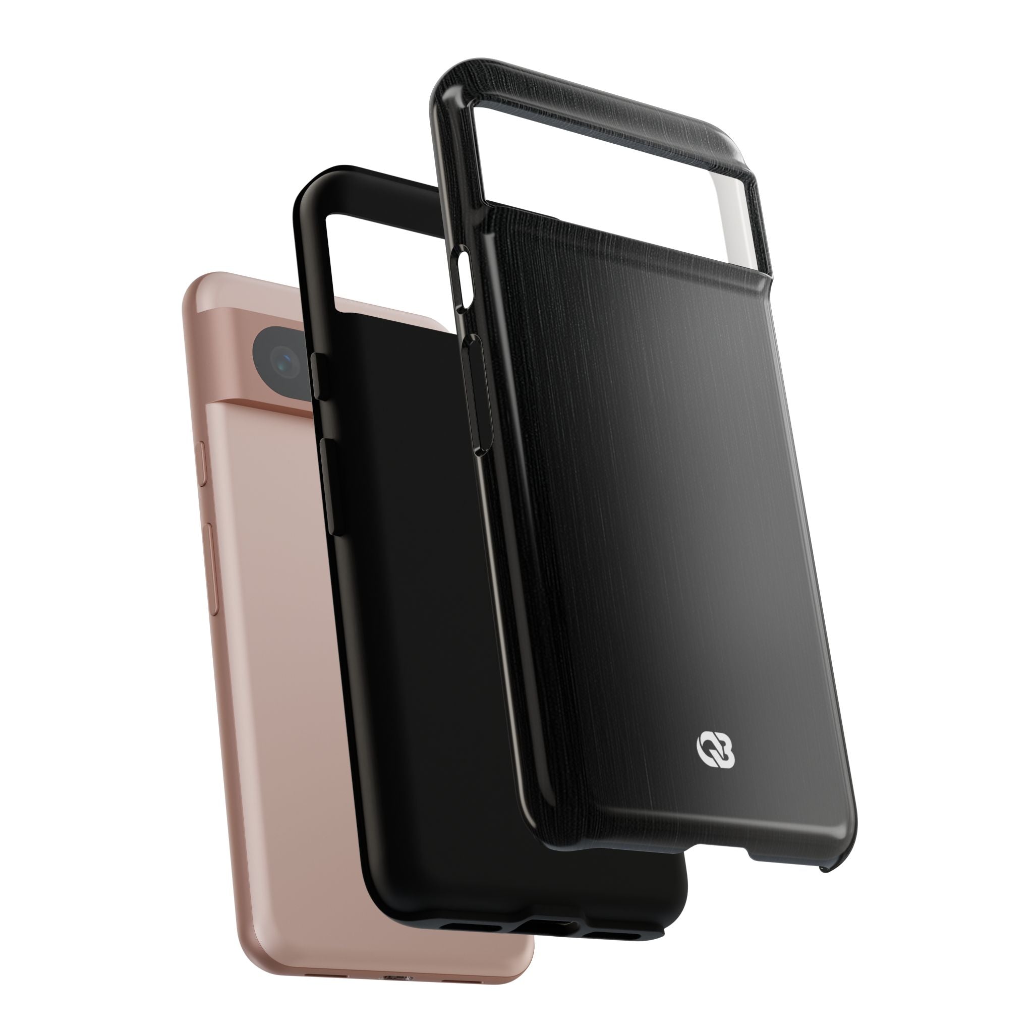Black Tough Phone Case for Google Pixel - Brushed Obsidian Slate