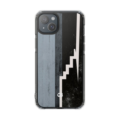 Grey Impact MagSafe Phone Case for iPhone - Industrial Concrete Void