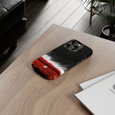 Crimson Horizon · Tough Phone Case for iPhone · Black