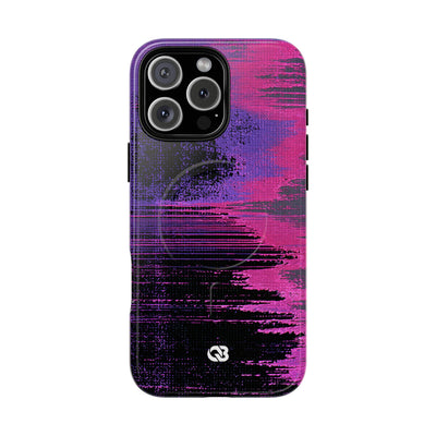 Neon Signal Shift · Tough 2.0 Magnetic Phone Case for iPhone · Purple
