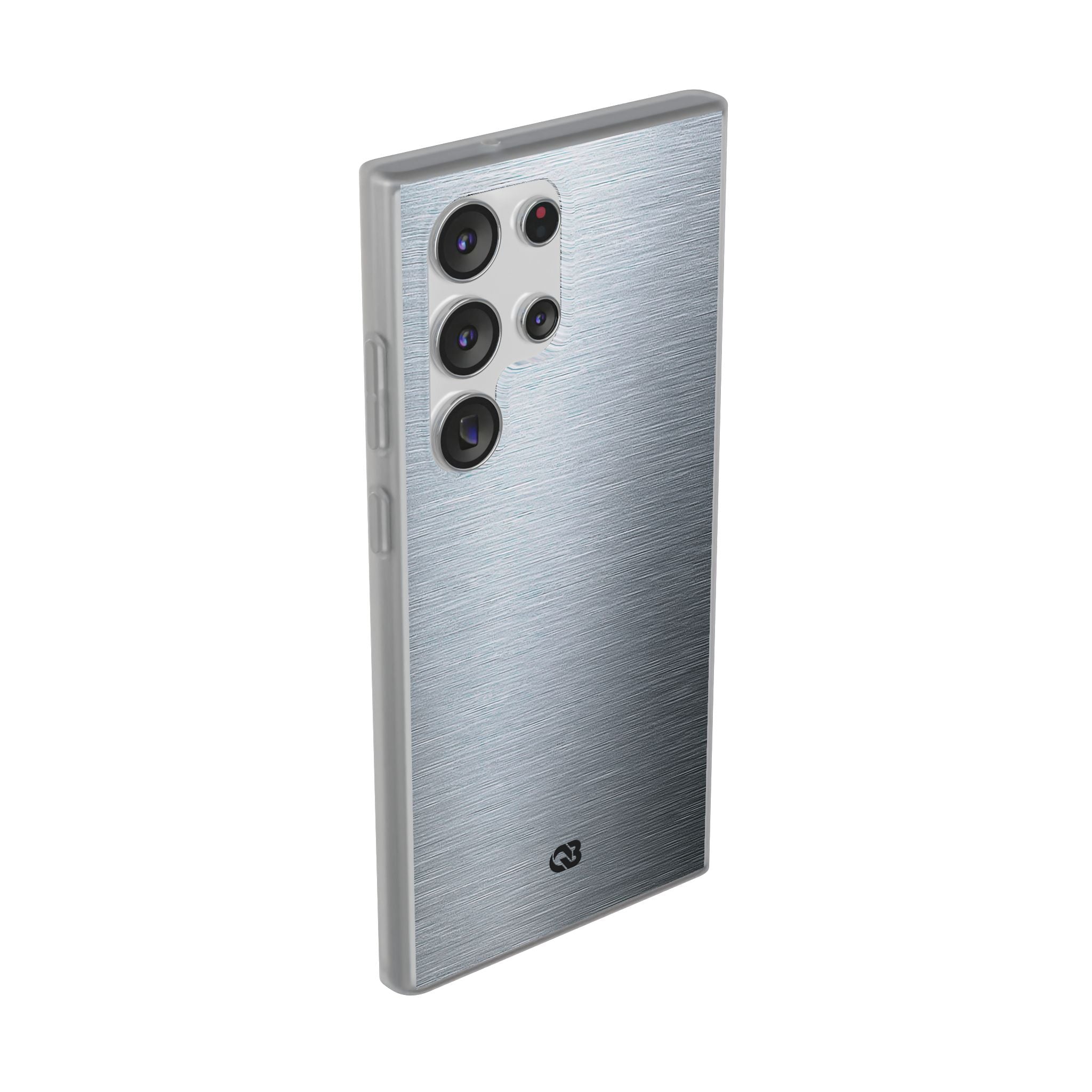 Silver Lite Phone Case for Samsung - Satin Chrome Grain