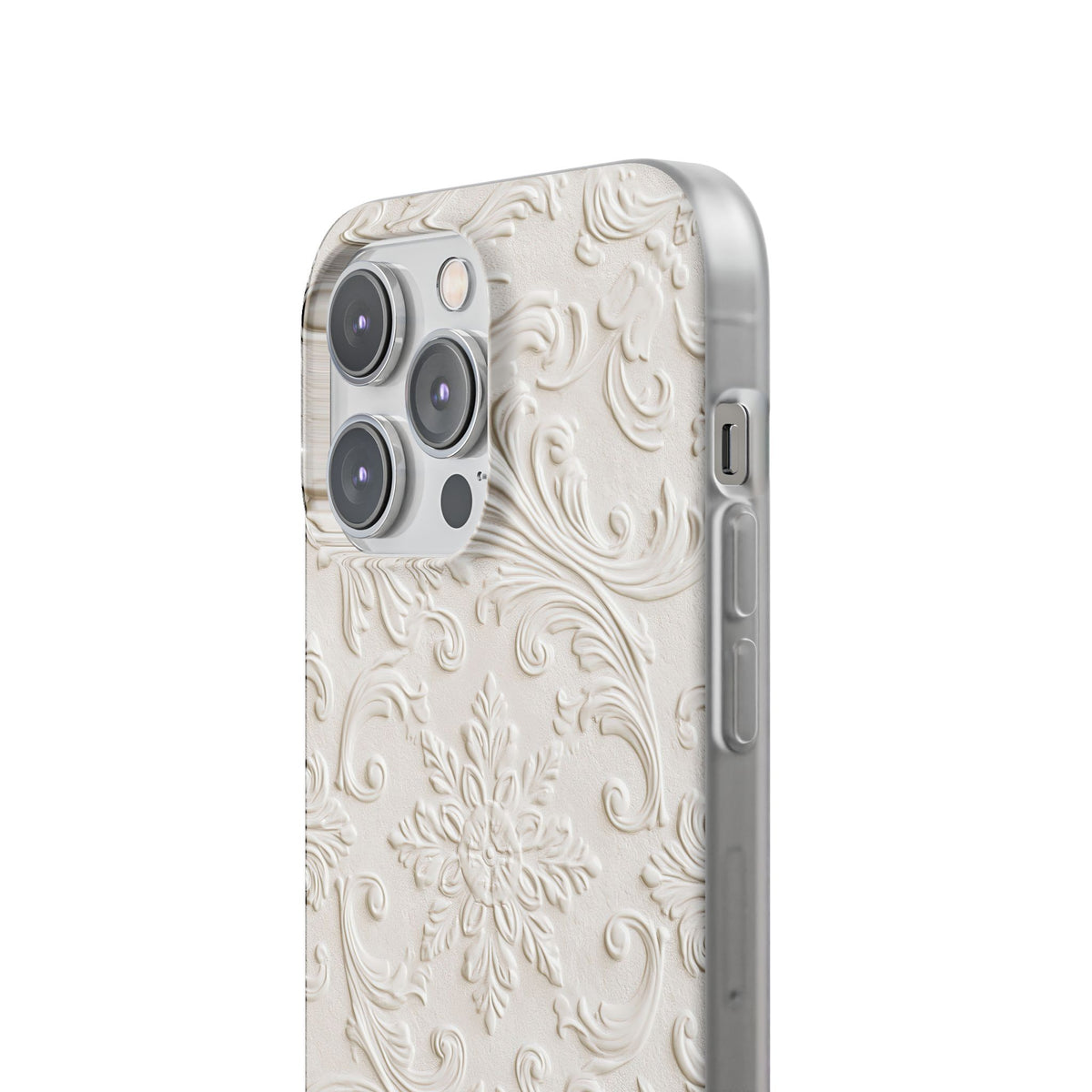 Sculpted Acanthus Relief · Lite Phone Case for iPhone ·  White