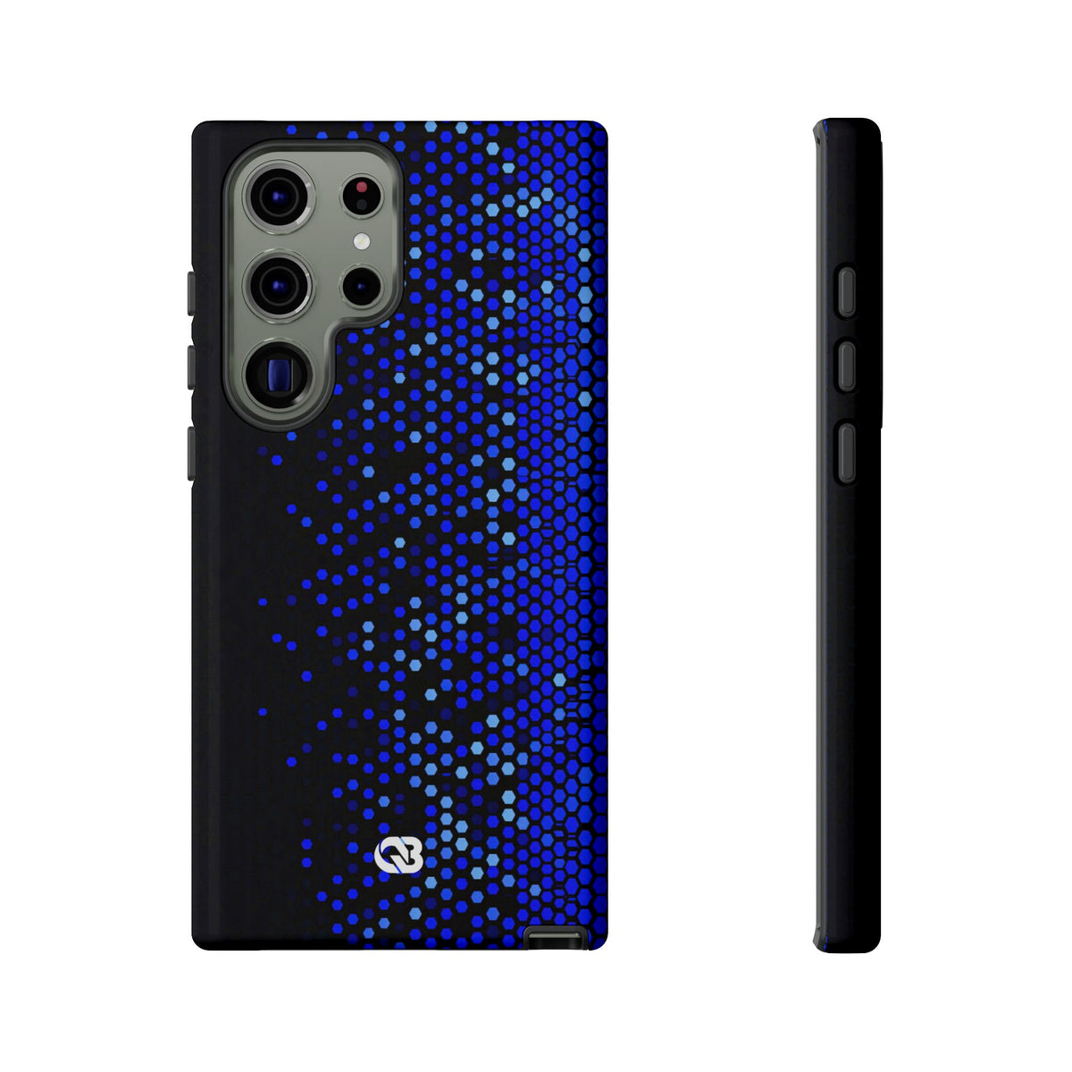Cobalt Hex Dispersion · Tough Phone Case for Samsung · Blue