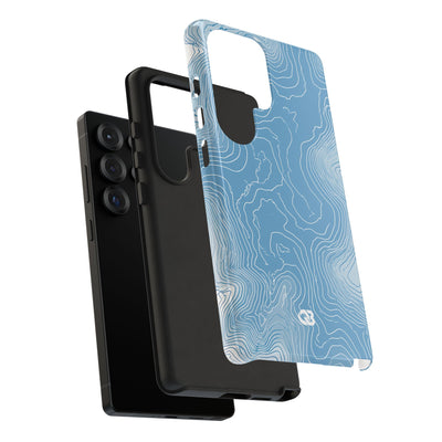 Glacial Basin Topo · Tough Phone Case for Samsung · Blue