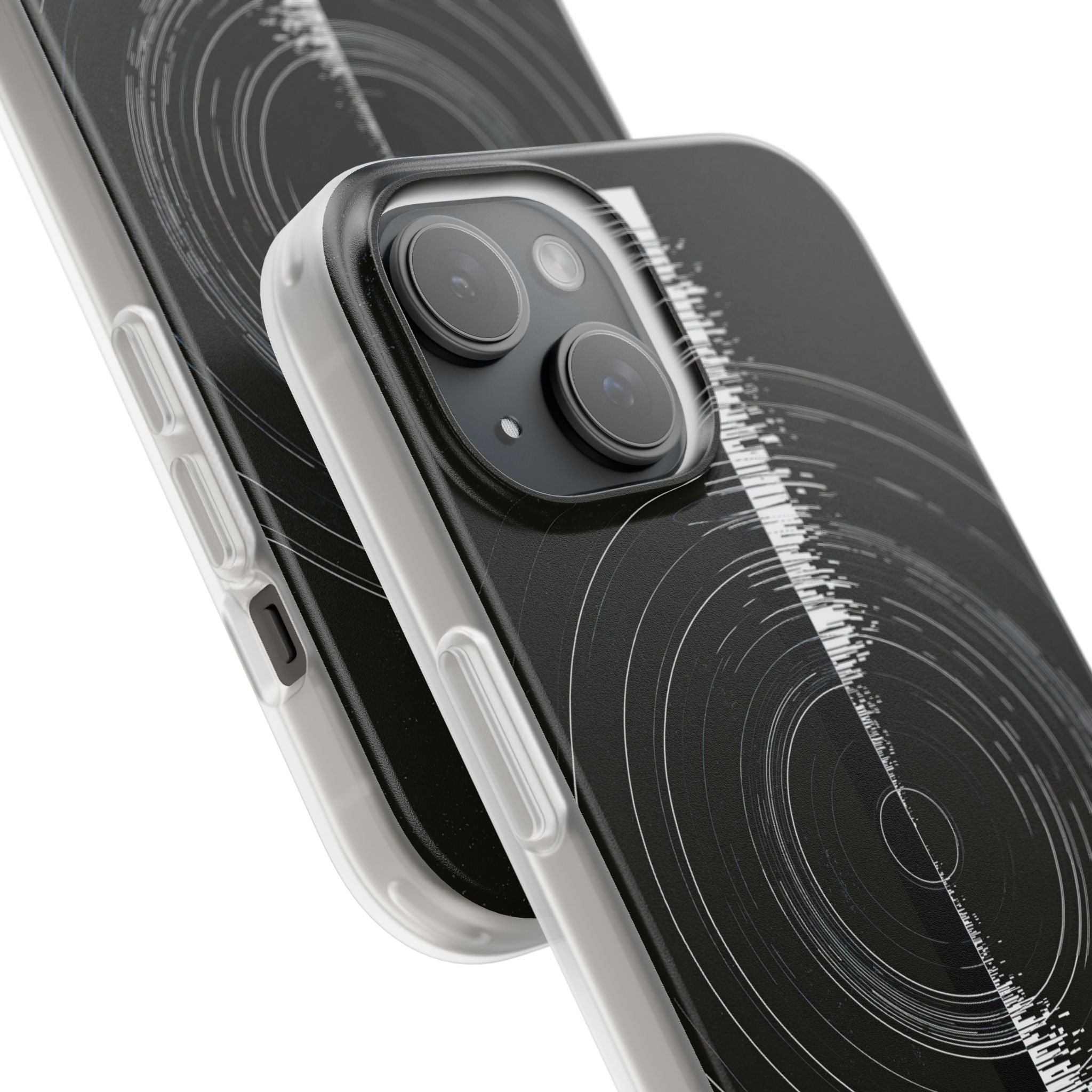 Black Lite Phone Case for iPhone - Obsidian Orbital Signal
