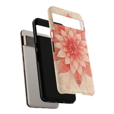 Coral Layered Bloom · Tough Etui na telefon dla Google Pixel