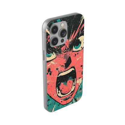 Screaming Face Pink iPhone 14 Pro Max Case - Soft