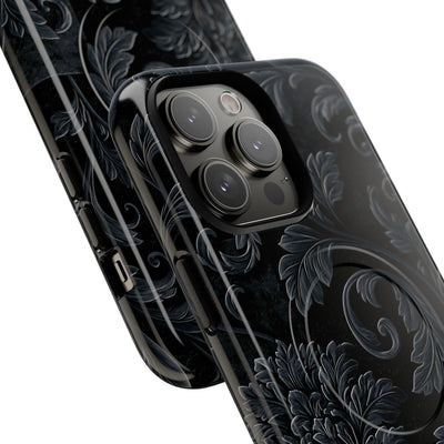 Obsidian Damask · Tough 2.0 Magnetic Phone Case for iPhone · Black