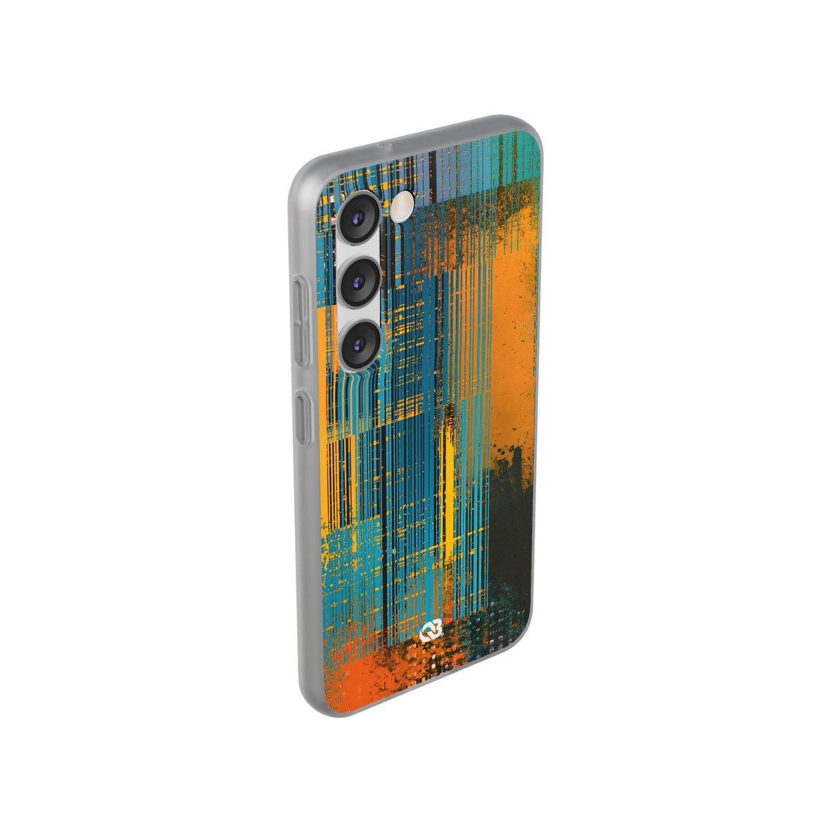 Cyber Glitch Stream · Lite Phone Case for Samsung · Teal