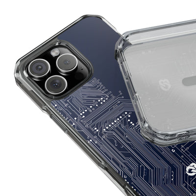 Blue Impact MagSafe Phone Case for iPhone - Cobalt Data Stream