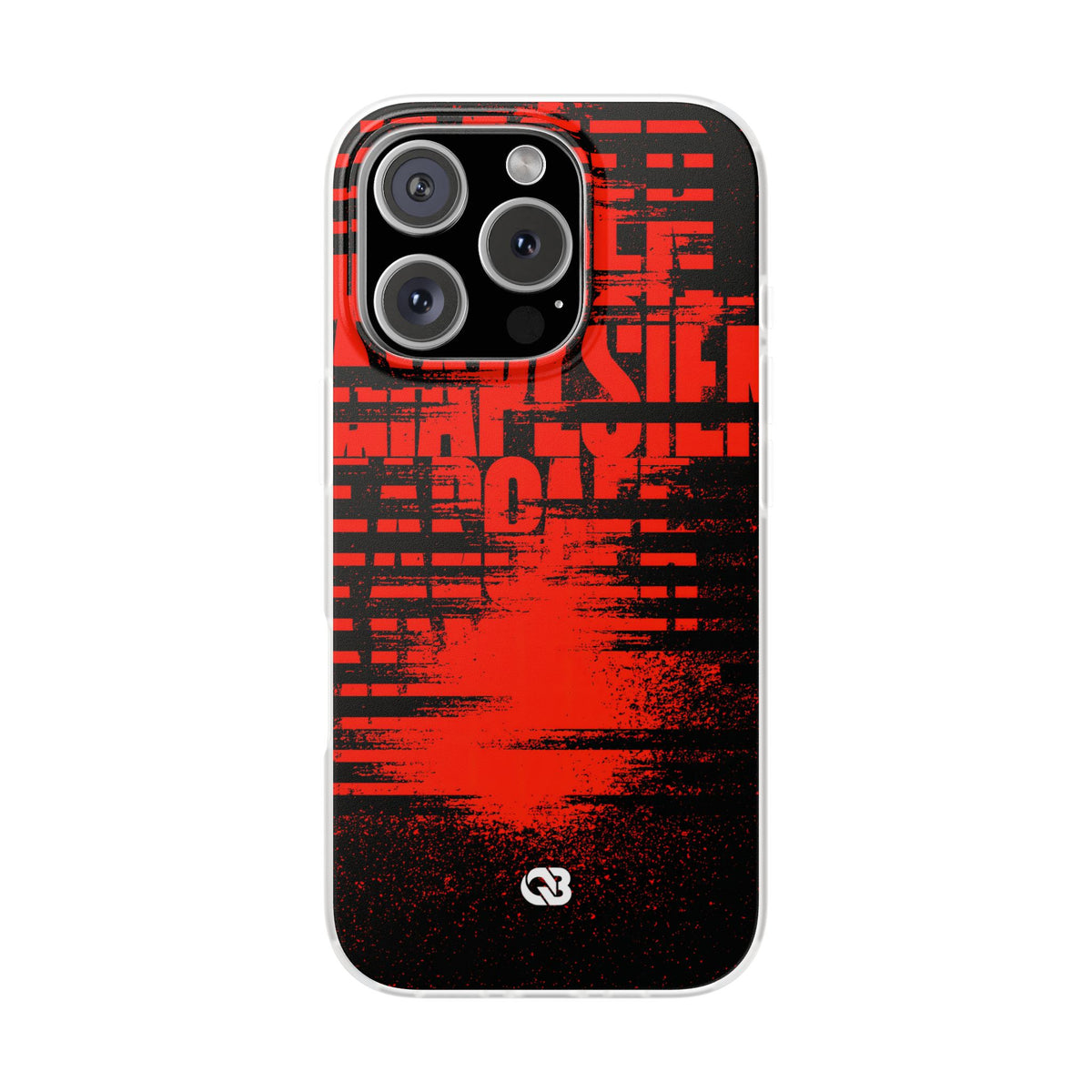 Crimson Redaction · Lite Phone Case for iPhone ·  Black