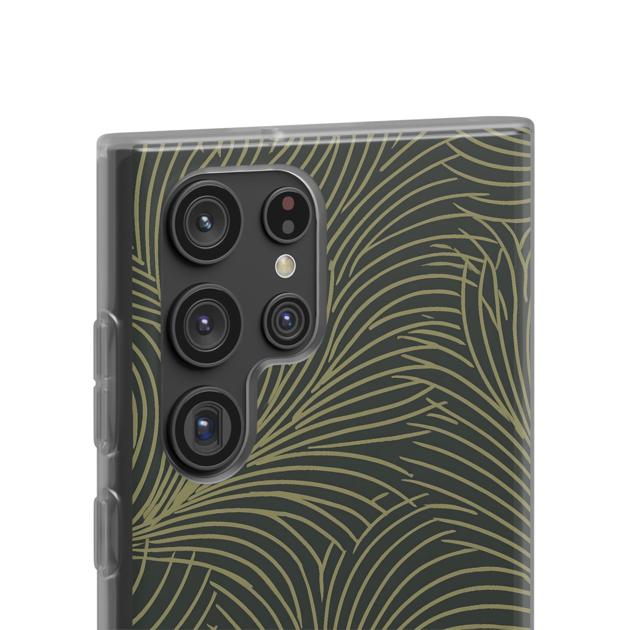 Green Lite Phone Case for Samsung - Dark Olive Plume