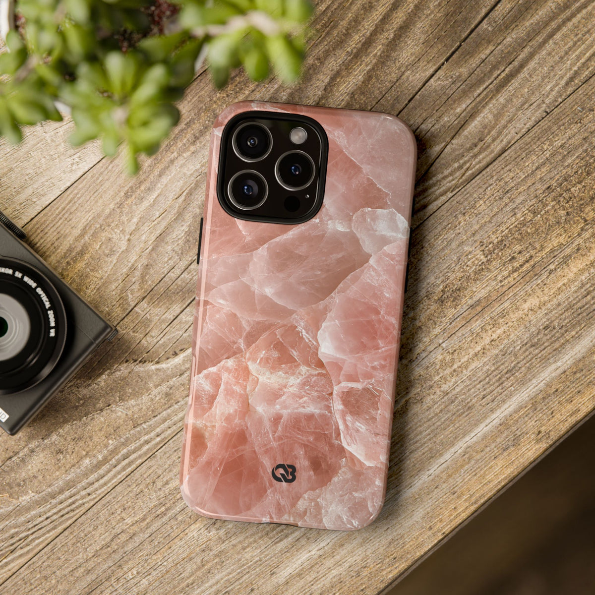 Rose Quartz Facet · Tough Phone Case for iPhone · Pink