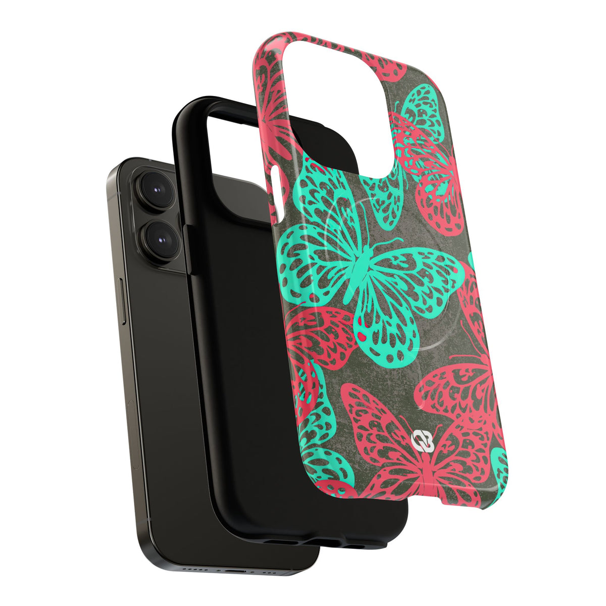 Electric Papillon · Tough 2.0 Magnetic Phone Case for iPhone · Pink