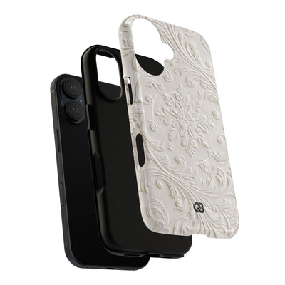 Sculpted Acanthus Relief · Tough 2.0 Magnetic Phone Case for iPhone · White