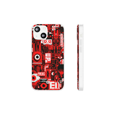 Neo Mecha Collage · Lite Phone Case for iPhone ·  Red