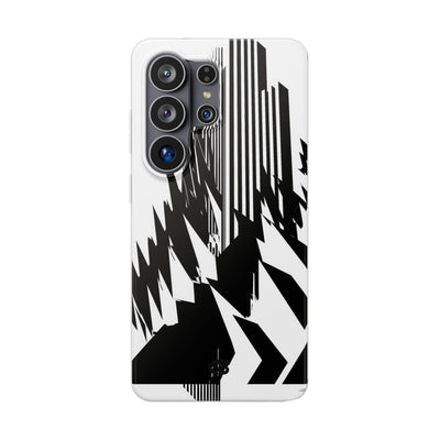 White Lite Phone Case for Samsung - Shattered Vector Spire